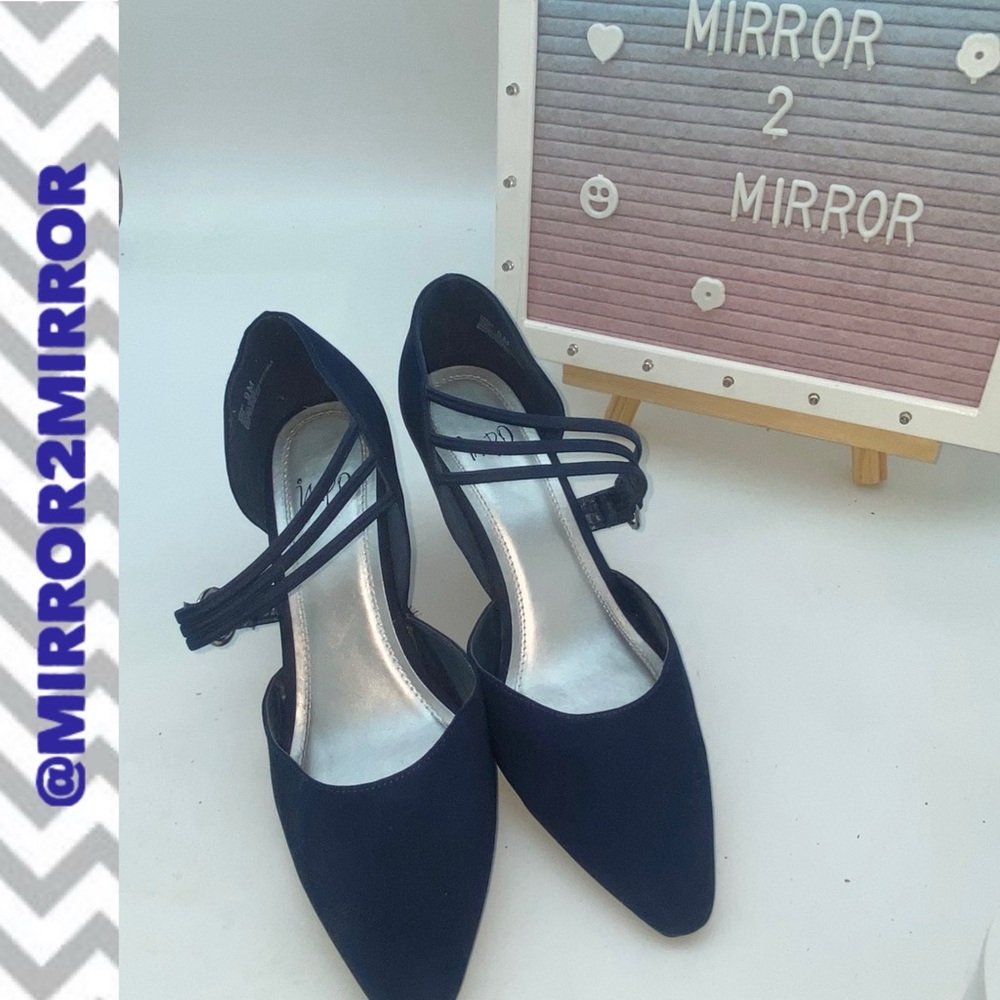 Elegant Navy Blue Women's Heels